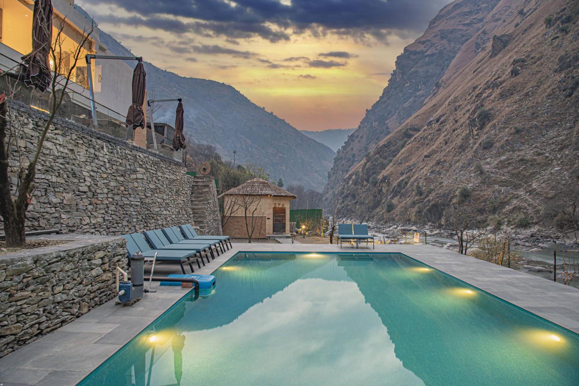Echor Palm Bliss Riverside Resort & Spa Kasol Luaran gambar